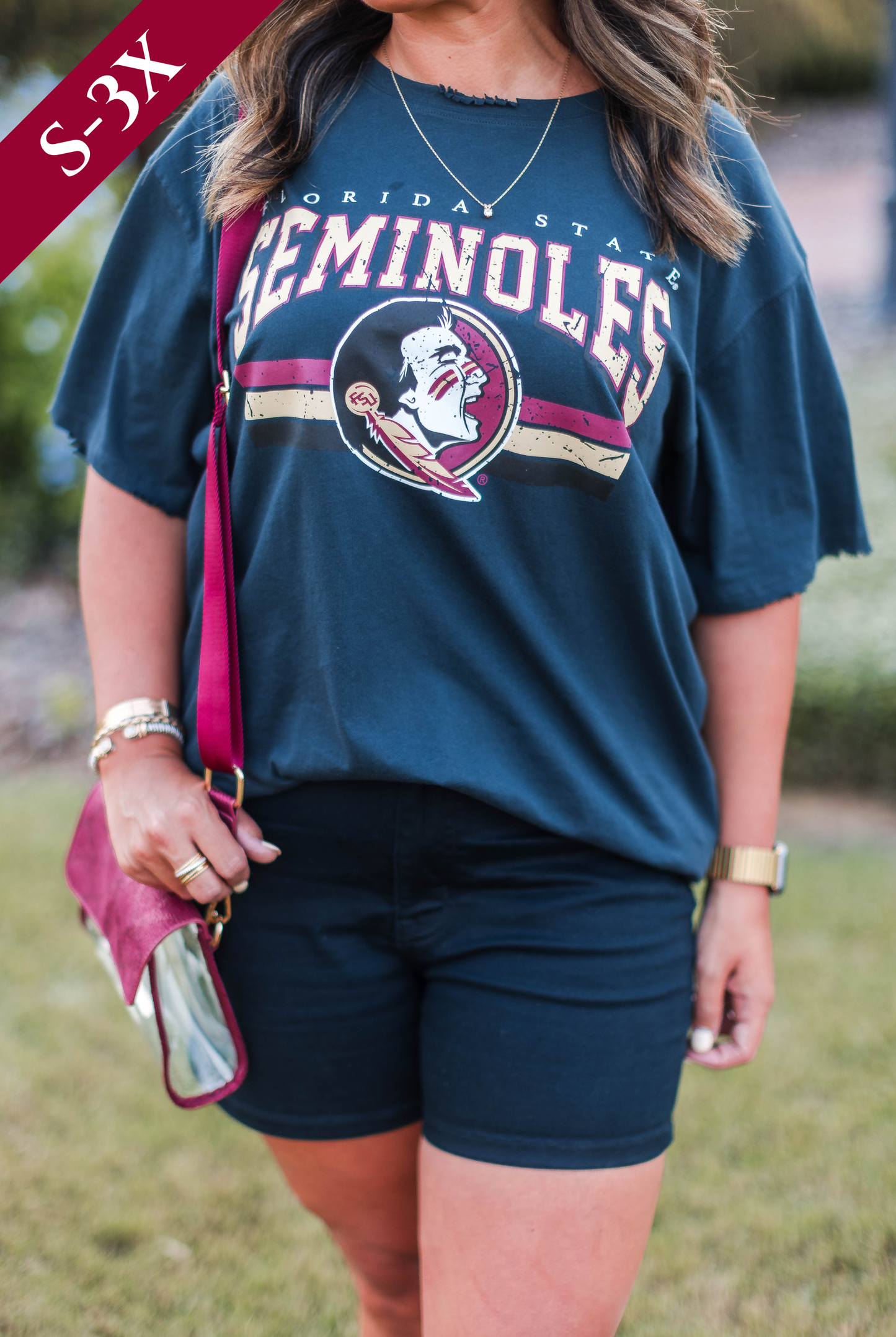 The FSU Distressed Boyfriend Tee