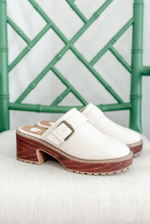 Yellowbox Barker Platform Clog in Bone