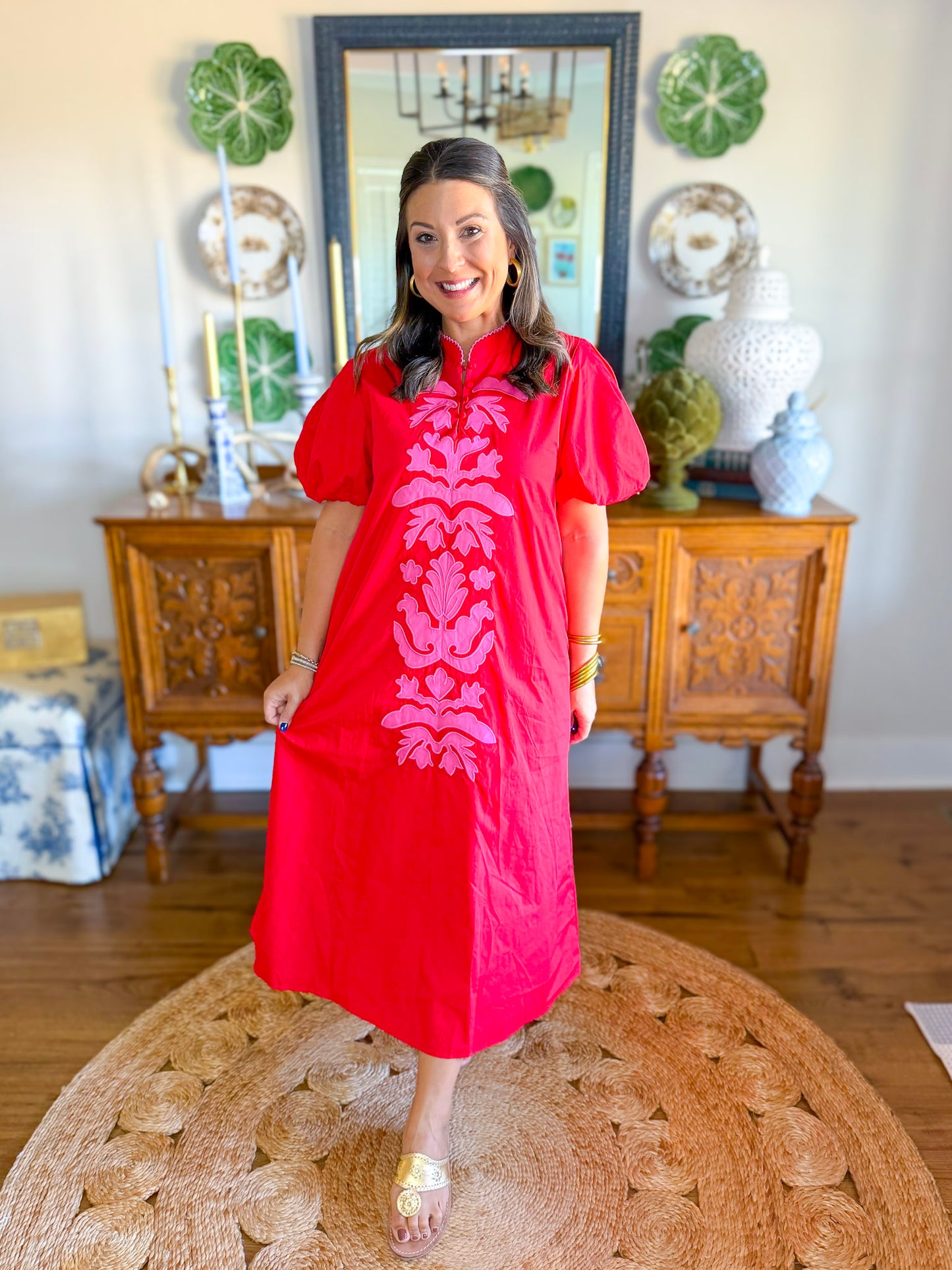 Pink Poppy Maxi Dress