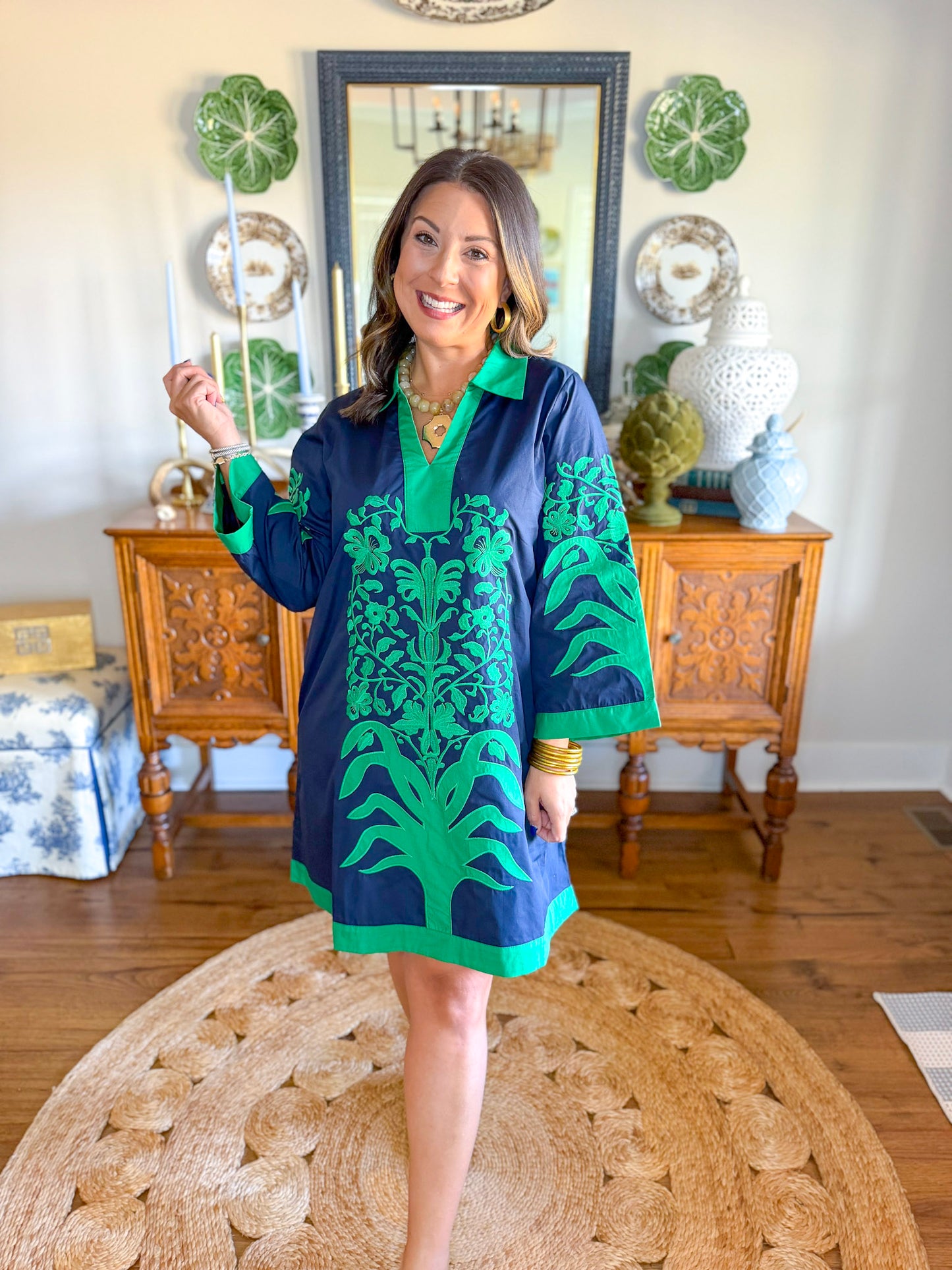 Navy & Ivy Dress