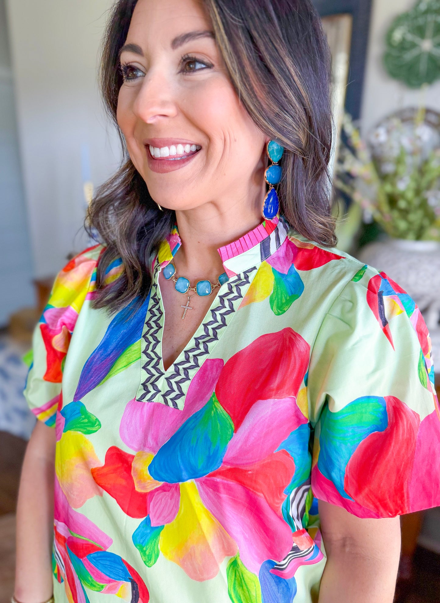 Faye Top in Lemon Pops