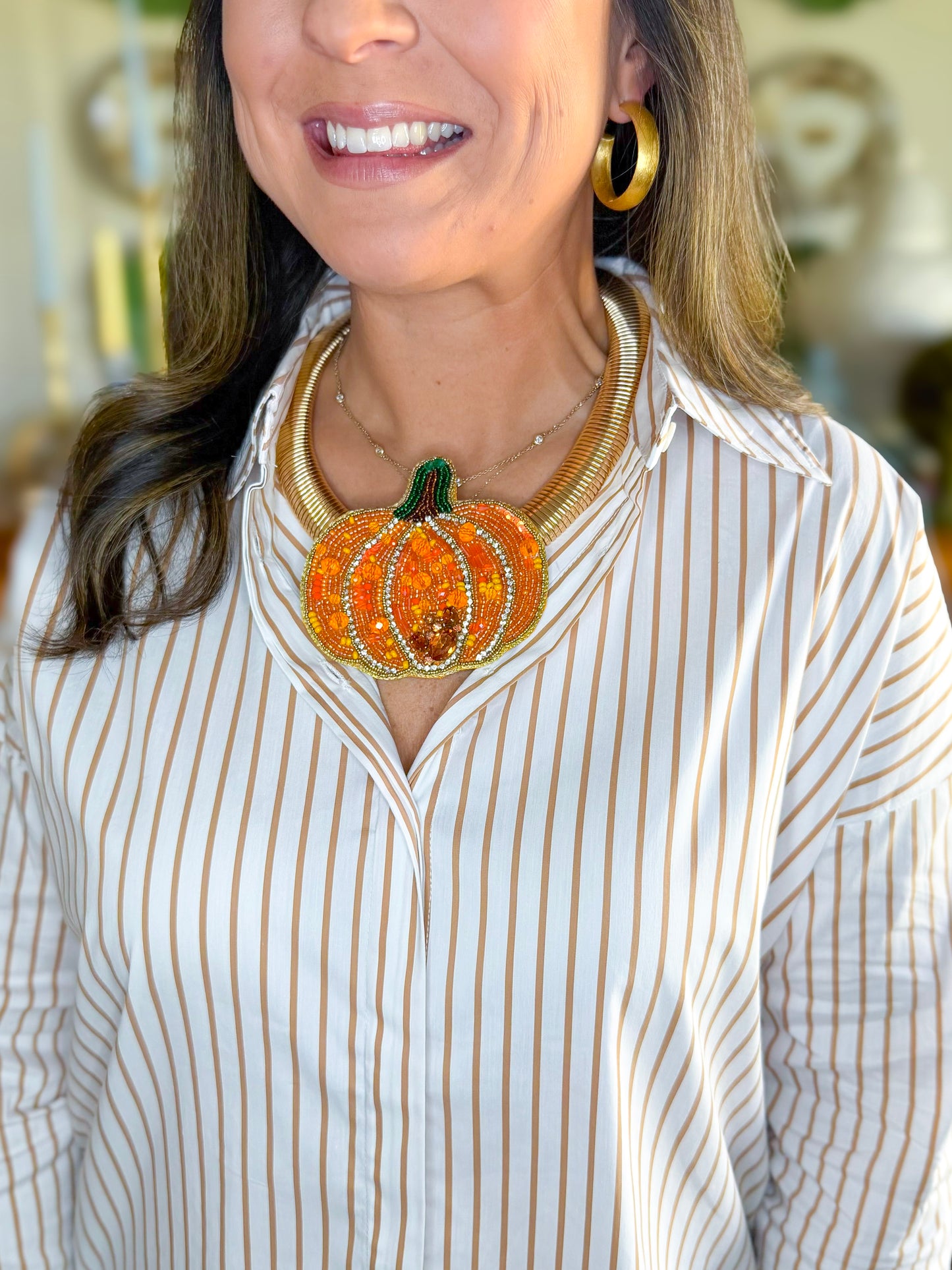 Hollis Stripe Button Down Top