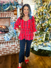 Ashford Plaid Top in Red