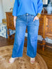 Whitney High-Rise Seamed Wide Leg Jeans