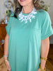 The Easy Tide Midi Dress in Heather Kelly Green