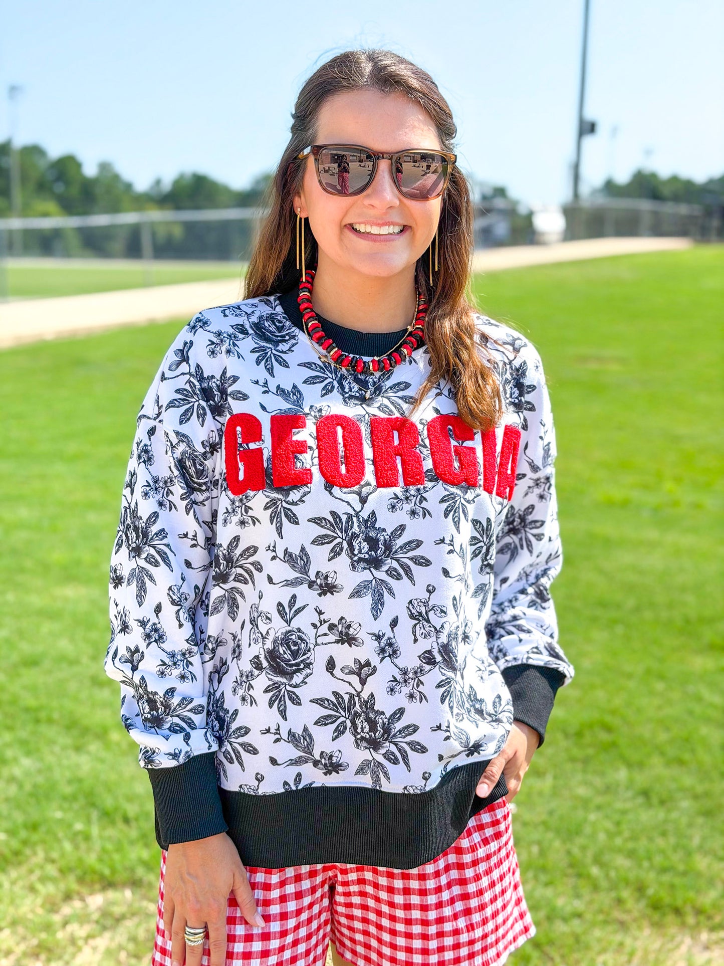 Brianna Cannon | Georgia Floral Toile Sweatshirt