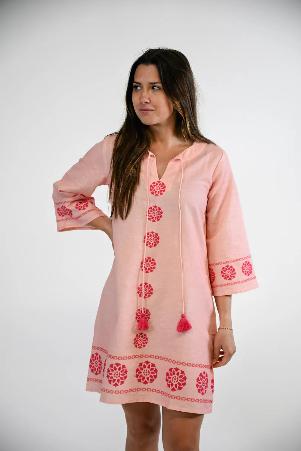 Victoria Dunn Grace Dress in Raspberry