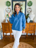 Mary Square | Kimberly Top in Chambray