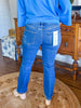 Poppy High-Rise Tummy Control Cropped Straight Jeans