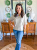 Signature Knit Top in Oatmeal