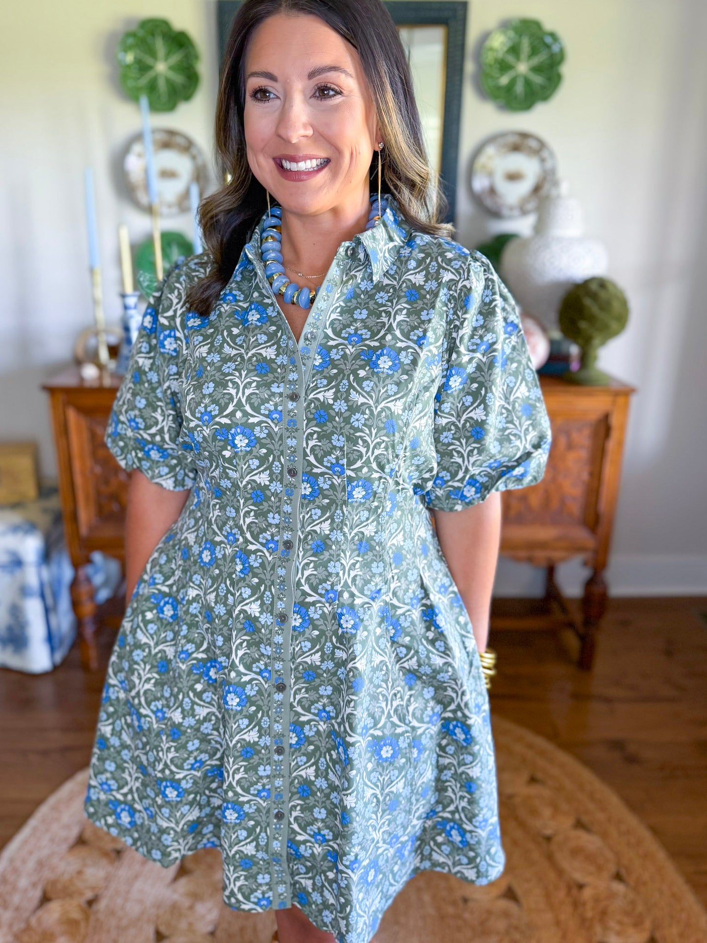 Mary Square | Rory Mini Dress in Olive