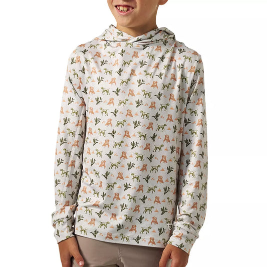 Burlebo | Youth Performance Hoodie in Mallard Duck Dog