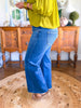 Lana Mid Rise Wide Cropped Jeans