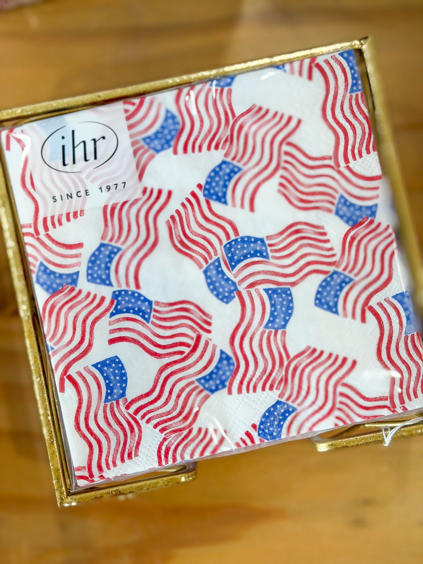 Cocktail Napkin in Stars + Stripes