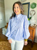 The Presley Top in Light Blue