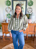 Olive Grove Stripe Blouse