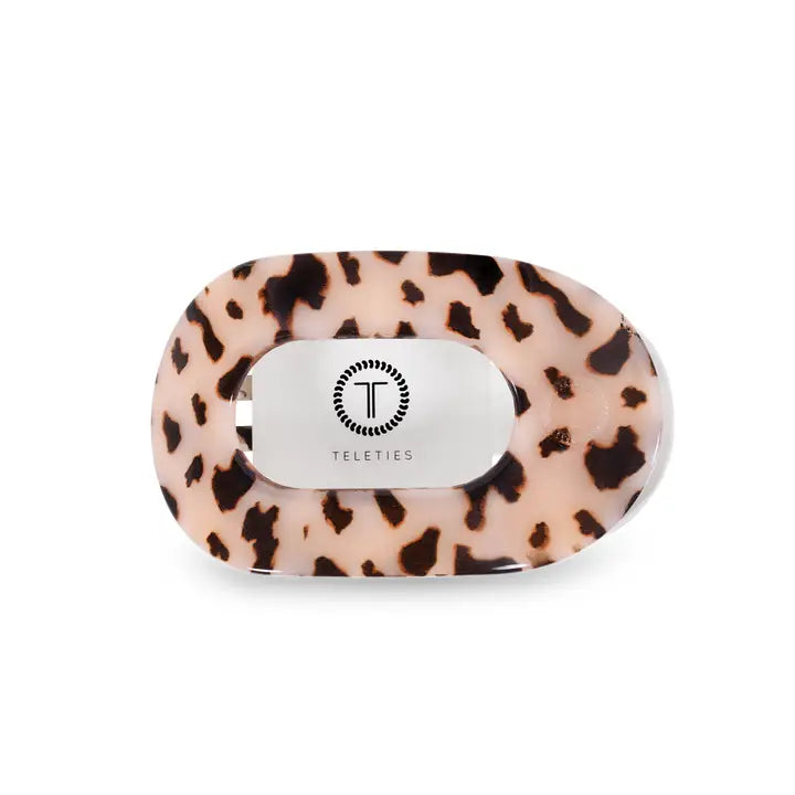 Teleties Blonde Tortoise Medium Flat Round Hair Clip