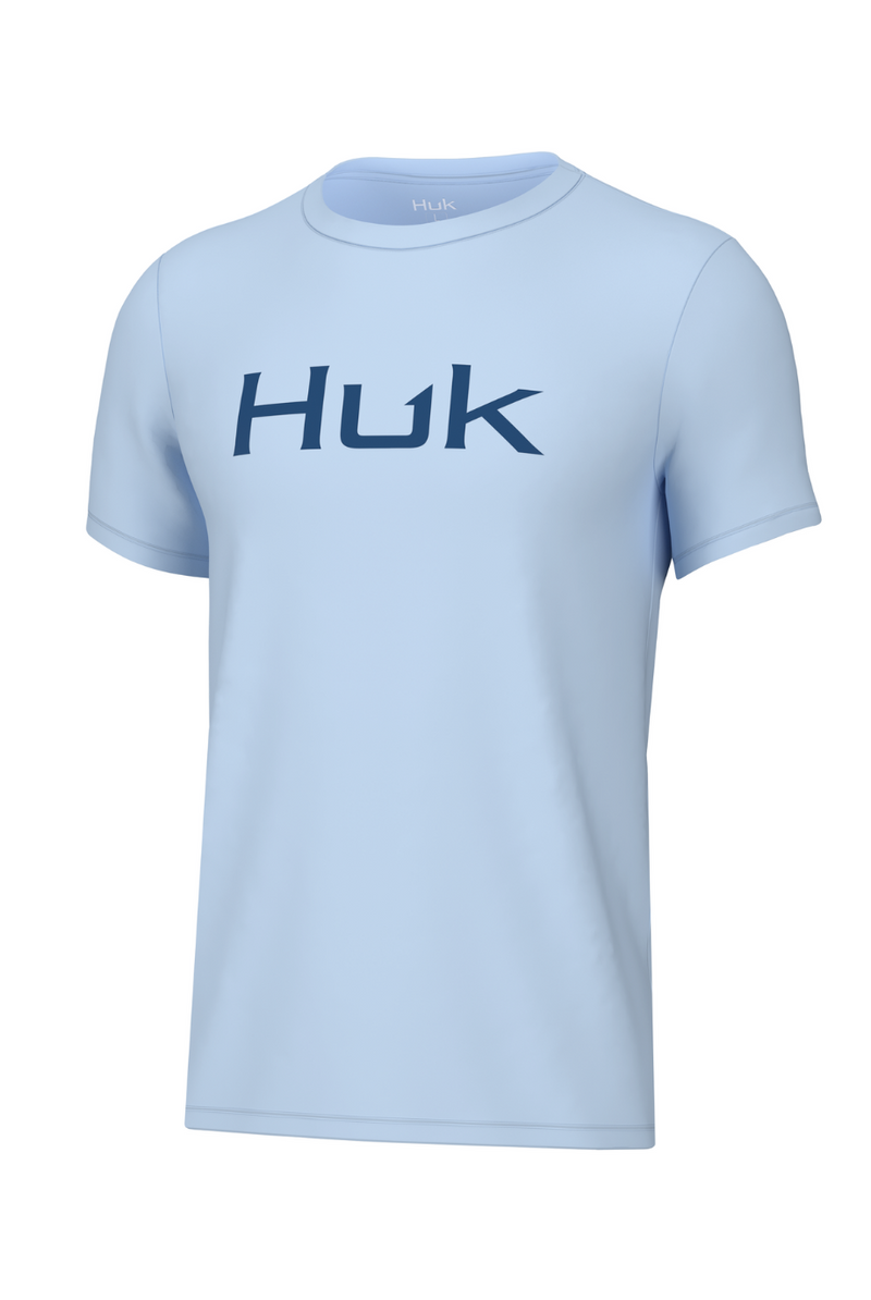 Huk Boys' Pursuit Solid Short Sleeve, Fishing Shirt for Kids