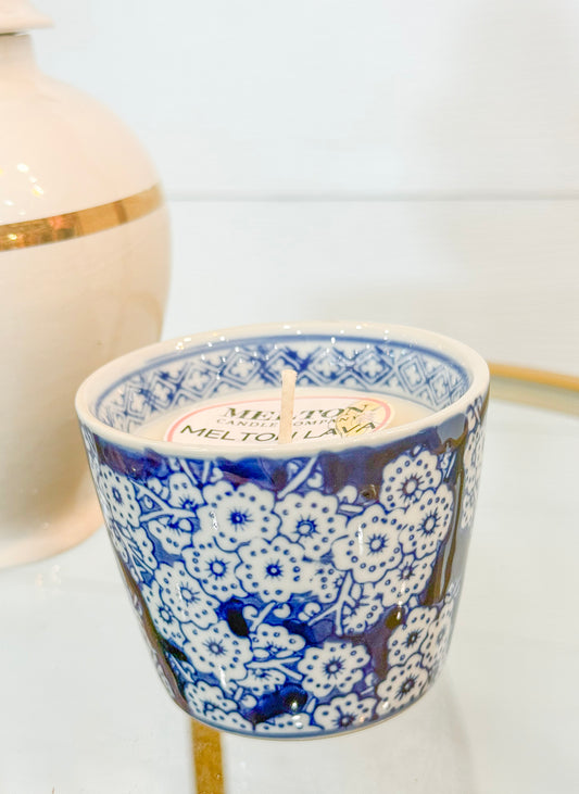 Midnight Bloom Chinoiserie Candle | Melton Lava