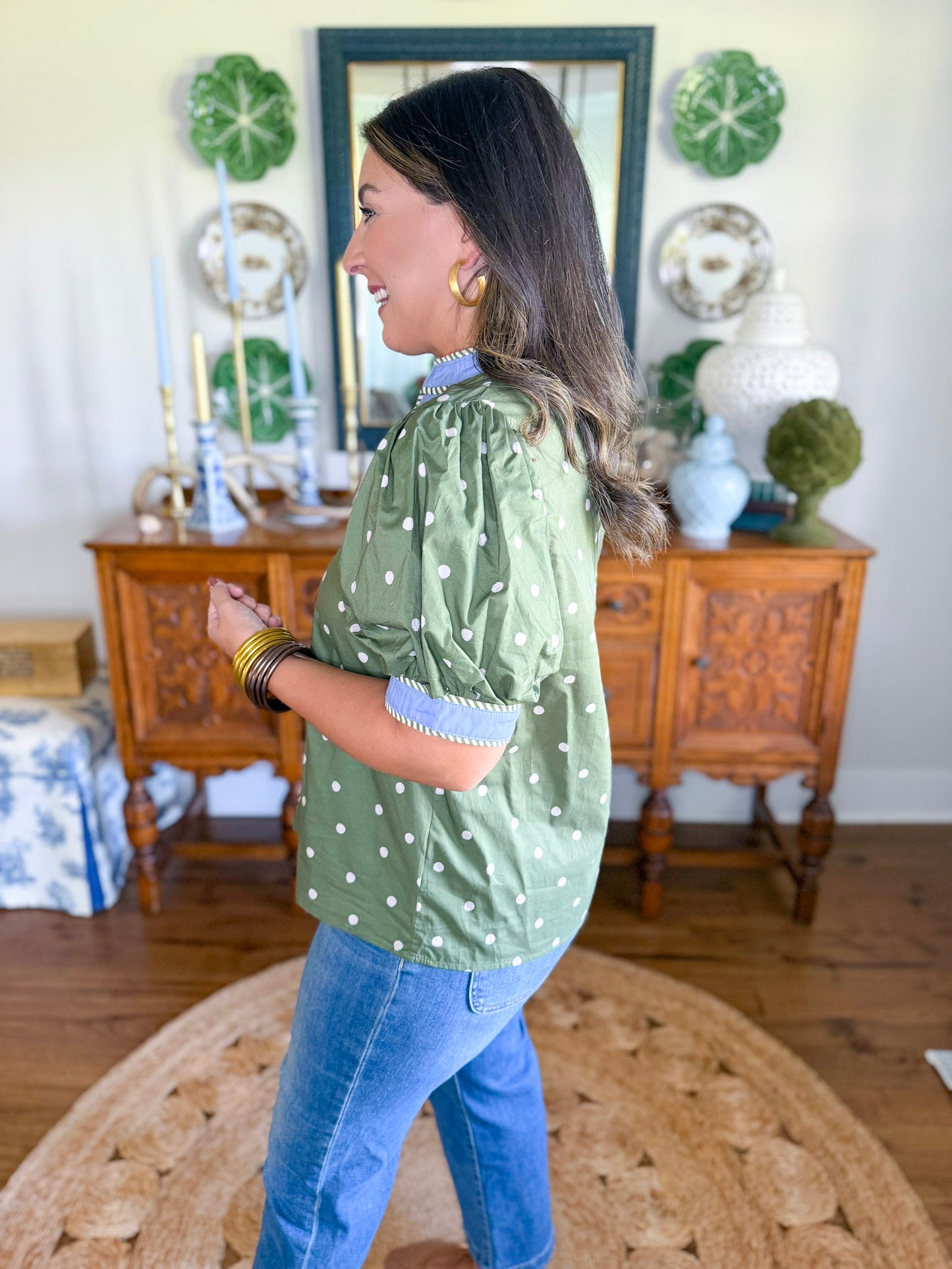 Hadley Dot Blouse