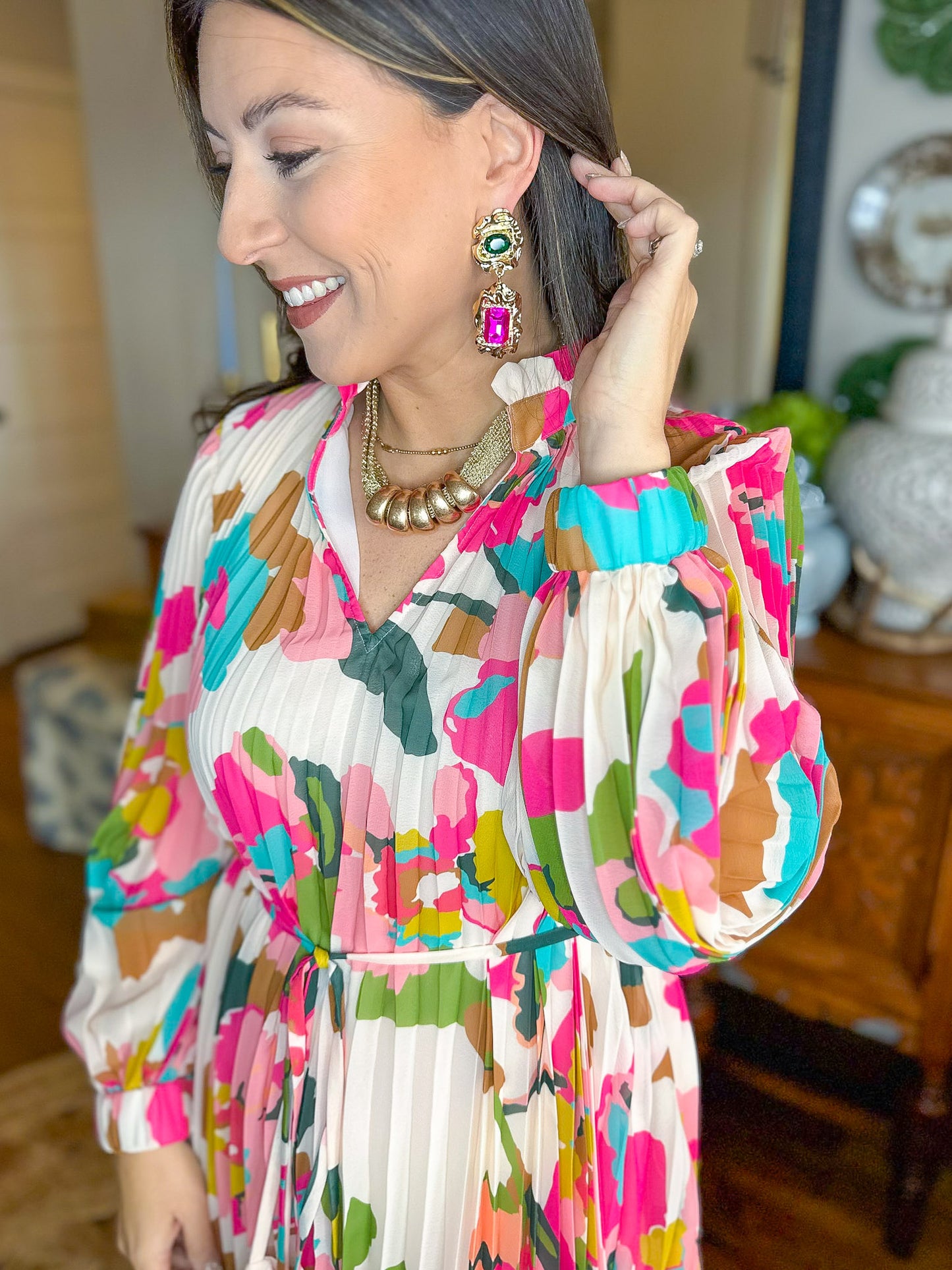 Crosby | Heidi Dress in Botanic Blush