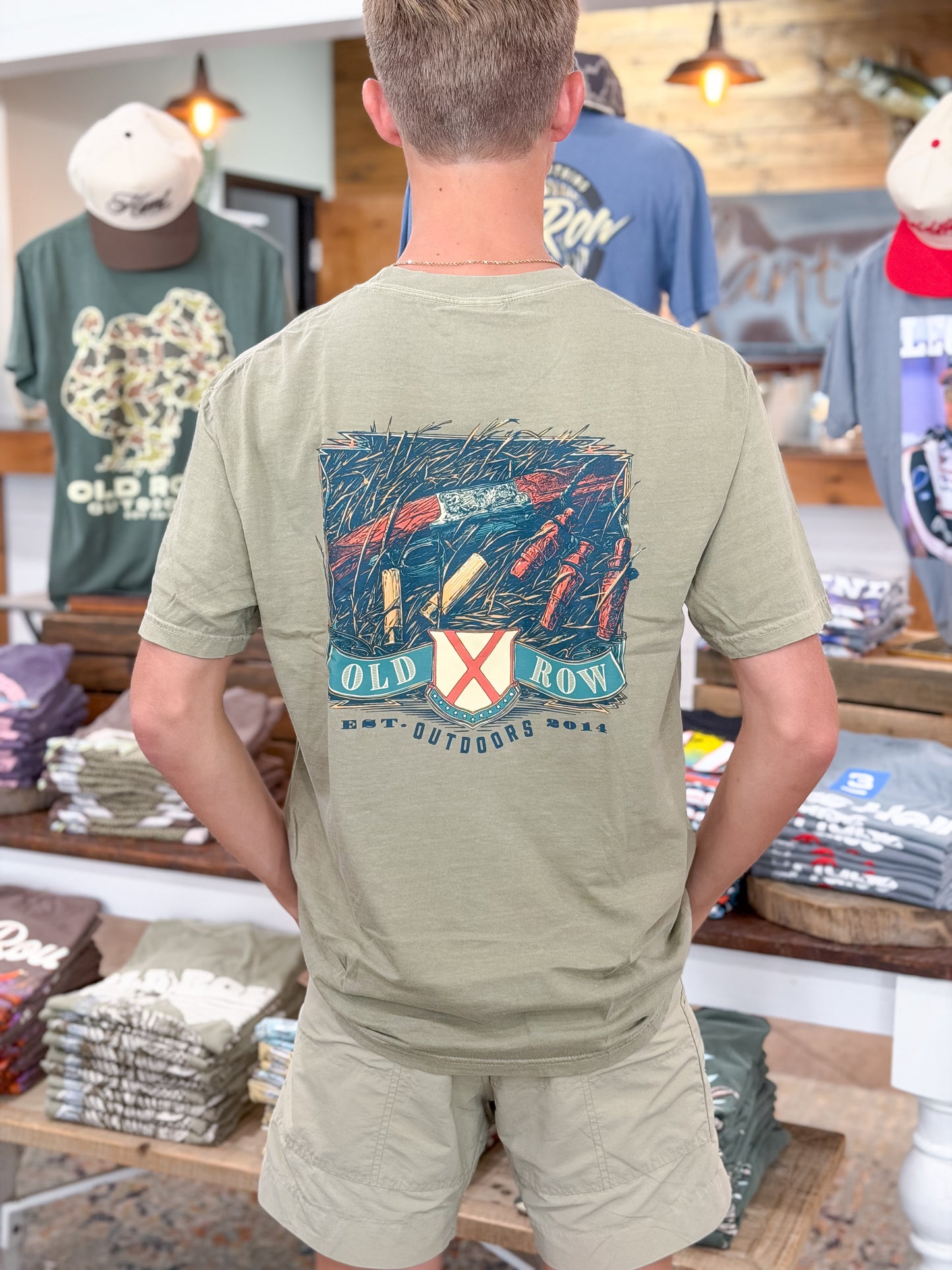Old Row | Outdoors Shells T-Shirt in Tan