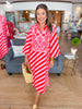 Sophie Caftan Dress in Scarlet Slash