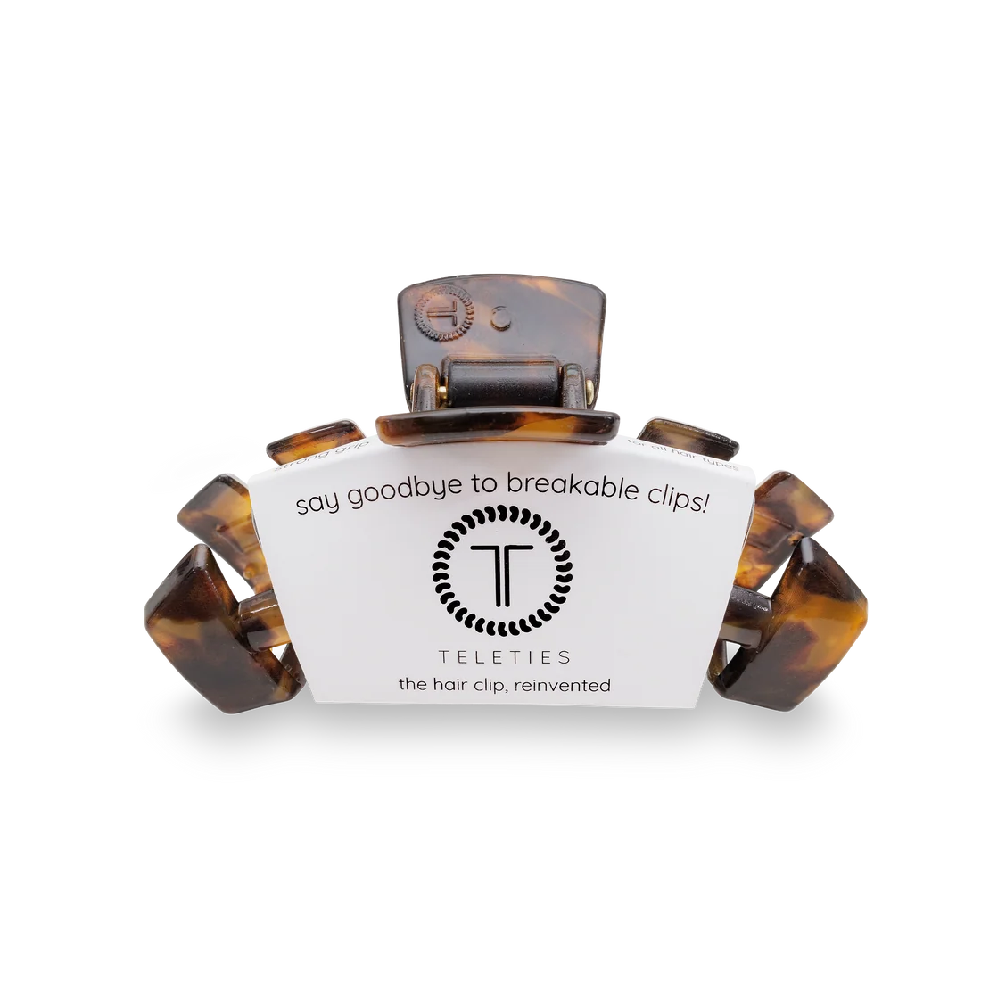 Teleties | Classic Tortoise Medium Claw Clip