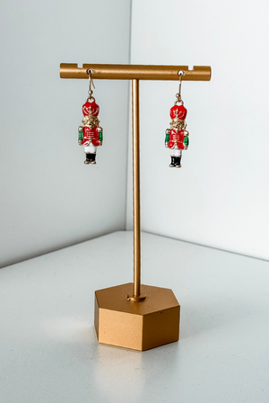 Christmas Nutcracker Epoxy Earrings