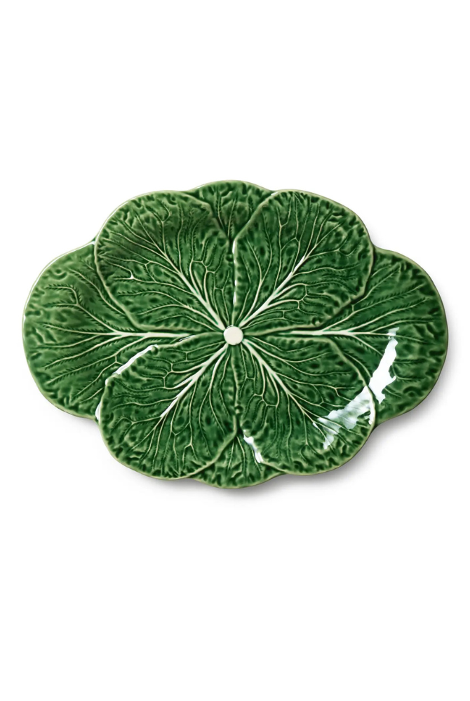Le Jardin Cabbage 3-D Oval Platter