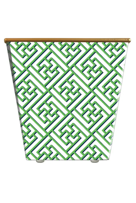 Whh Green Chinese Trellis Cachepot Candle in Orange & Clove