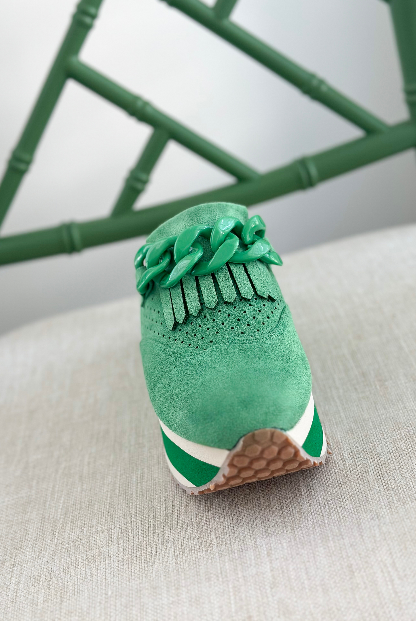 Wherever You Go Platform Loafer in Green