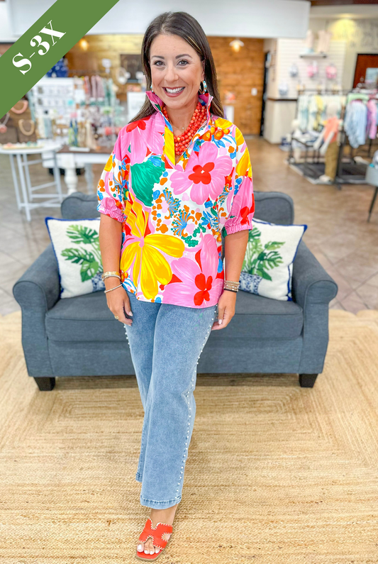 Adrienne Sloan Top in Gardenscape