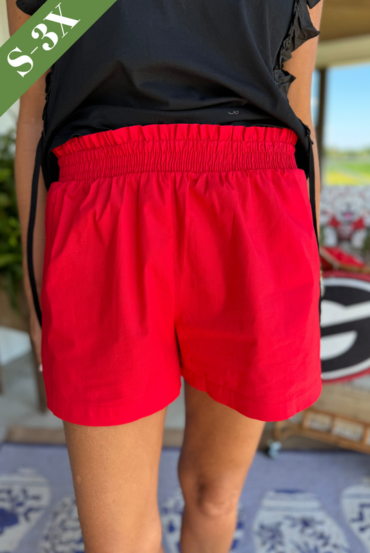 Adrienne Cassie Shorts in Red