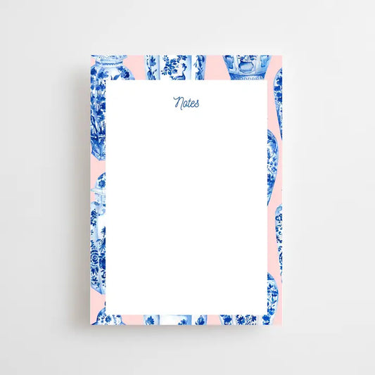 Pink Ginger Jar Notepad