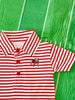 Georgia Bulldog Stripe Polo Creeper