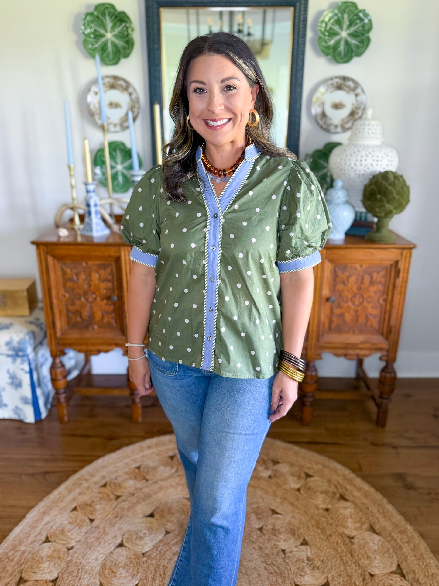 Hadley Dot Blouse