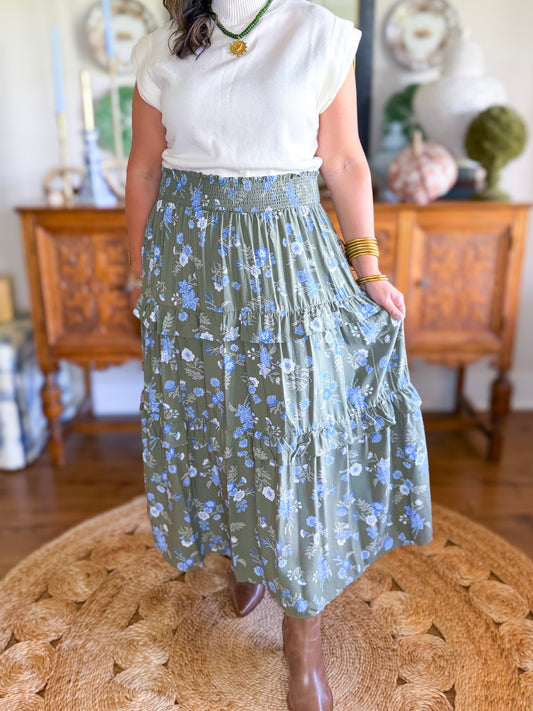 Mary Square | Valentina Skirt in Mistflower