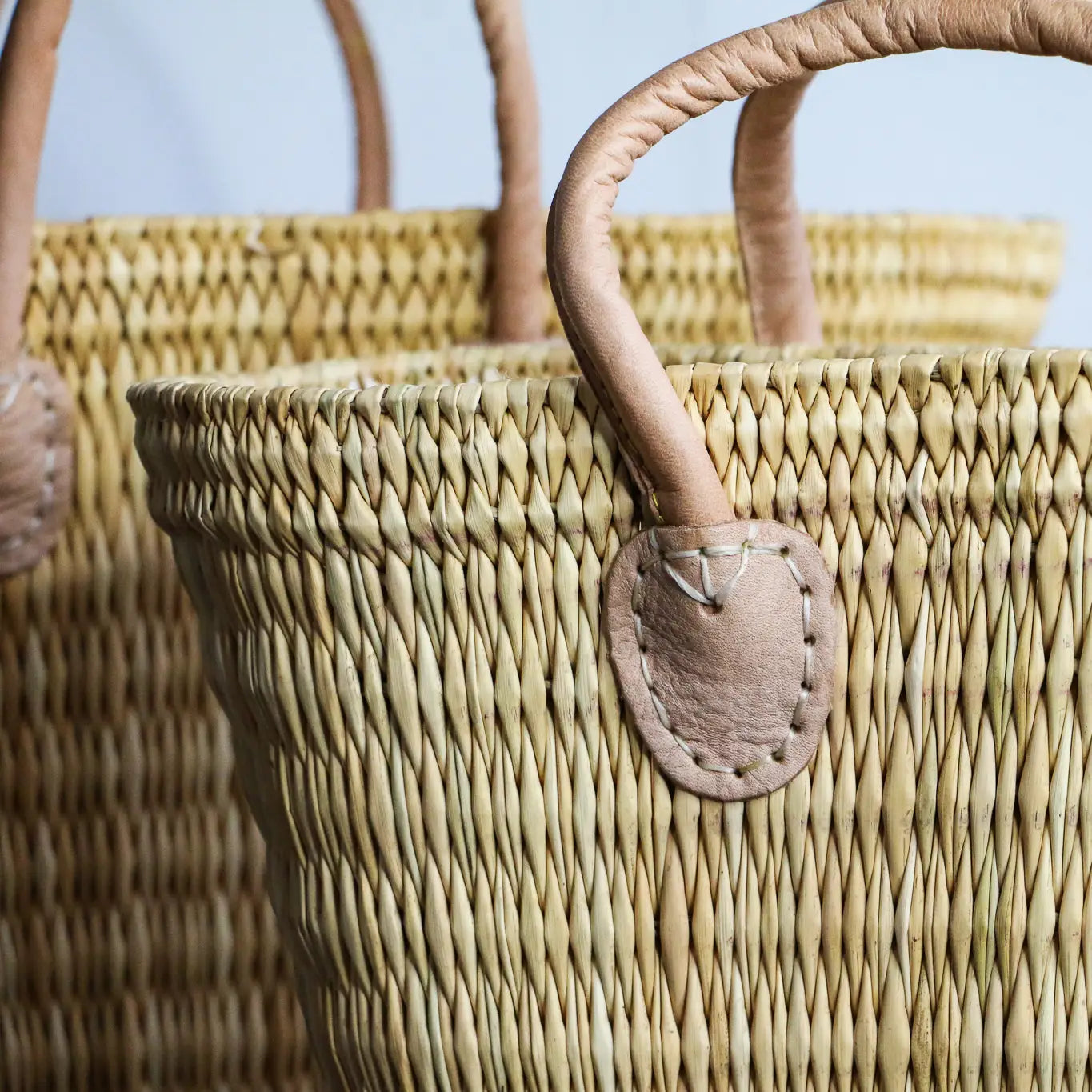 Keystone Straw Tote- Medium