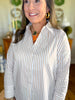 Hollis Stripe Button Down Top