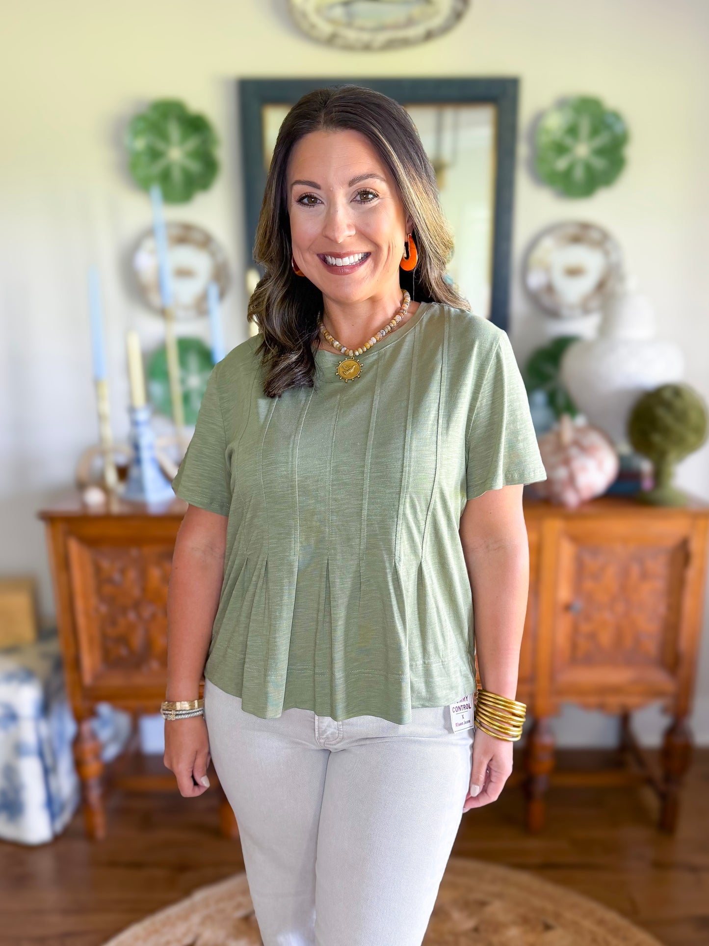 Mary Square | Kimmy Top in Olive