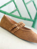 Corkys | All Eyes on Me Mary Jane Flat in Camel Faux Suede