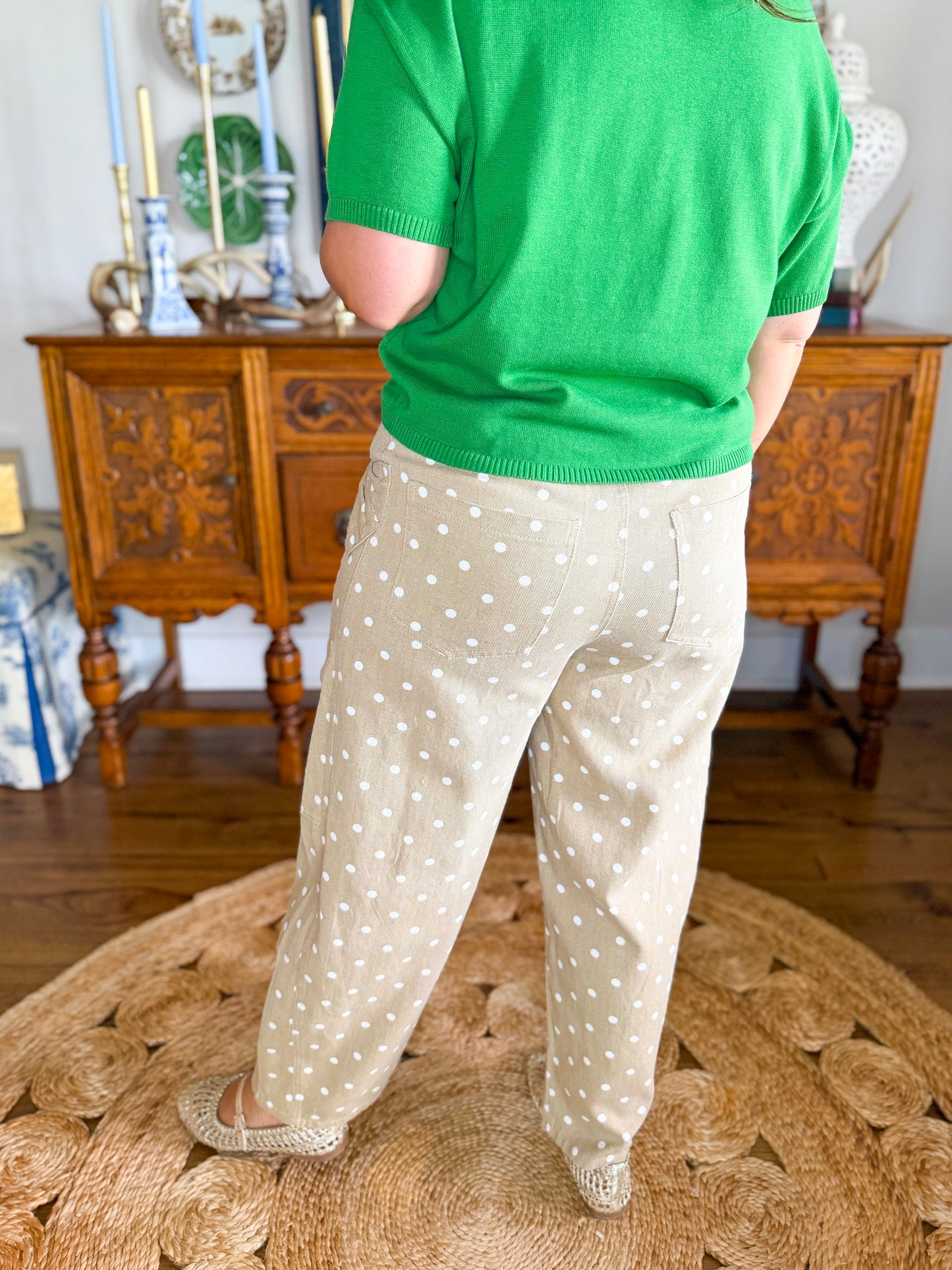 Sandy Lane Dot Denim Pants
