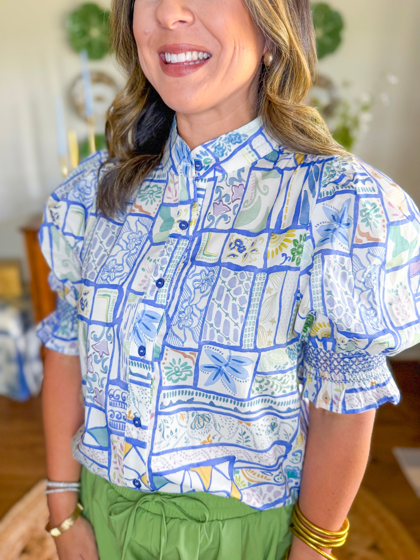 Bluebell Mosaic Top