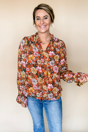 Feeling's of Love Floral Top