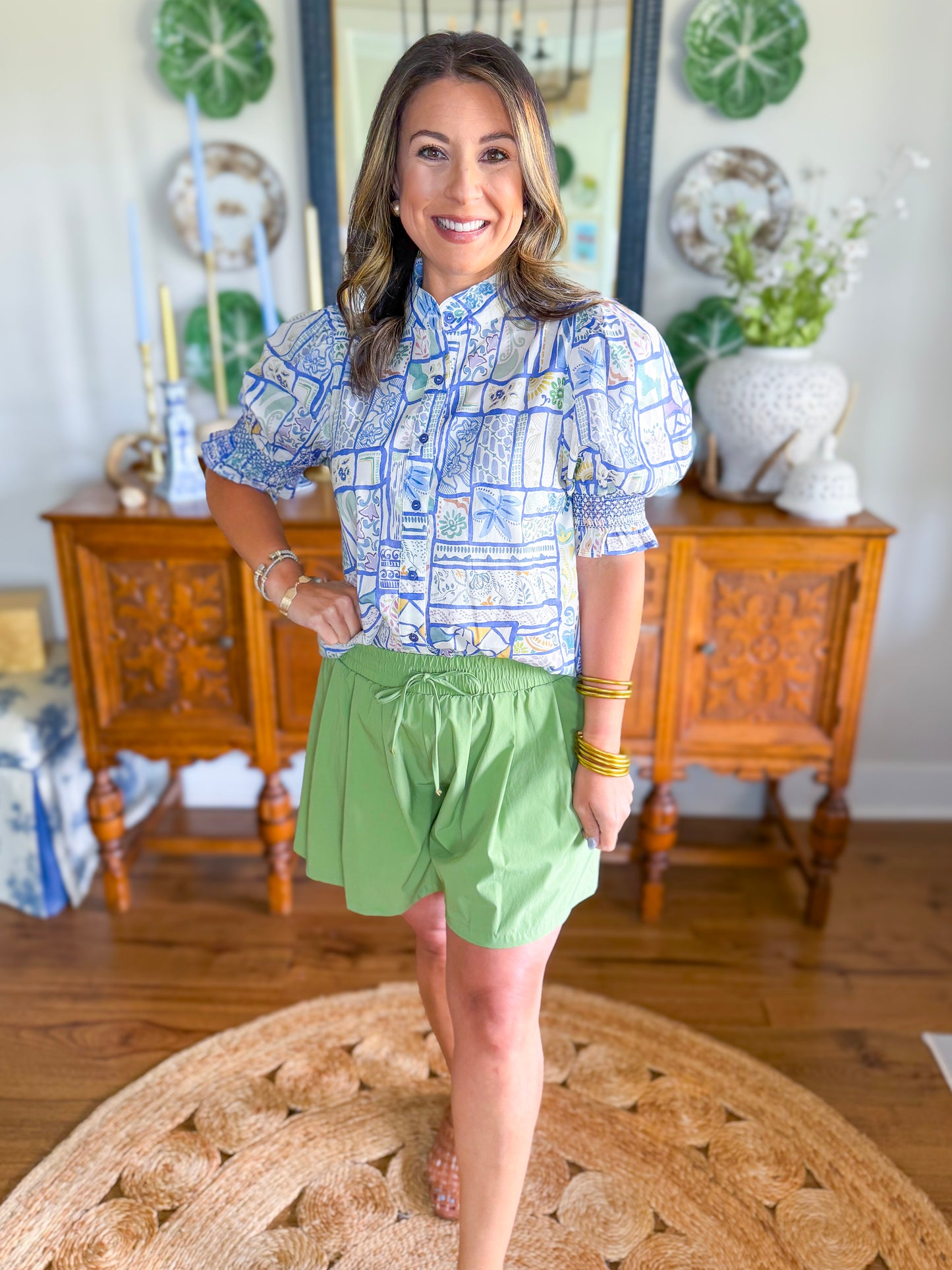 Bluebell Mosaic Top