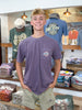 Old Row | Circle Logo Pocket Tee in Wine
