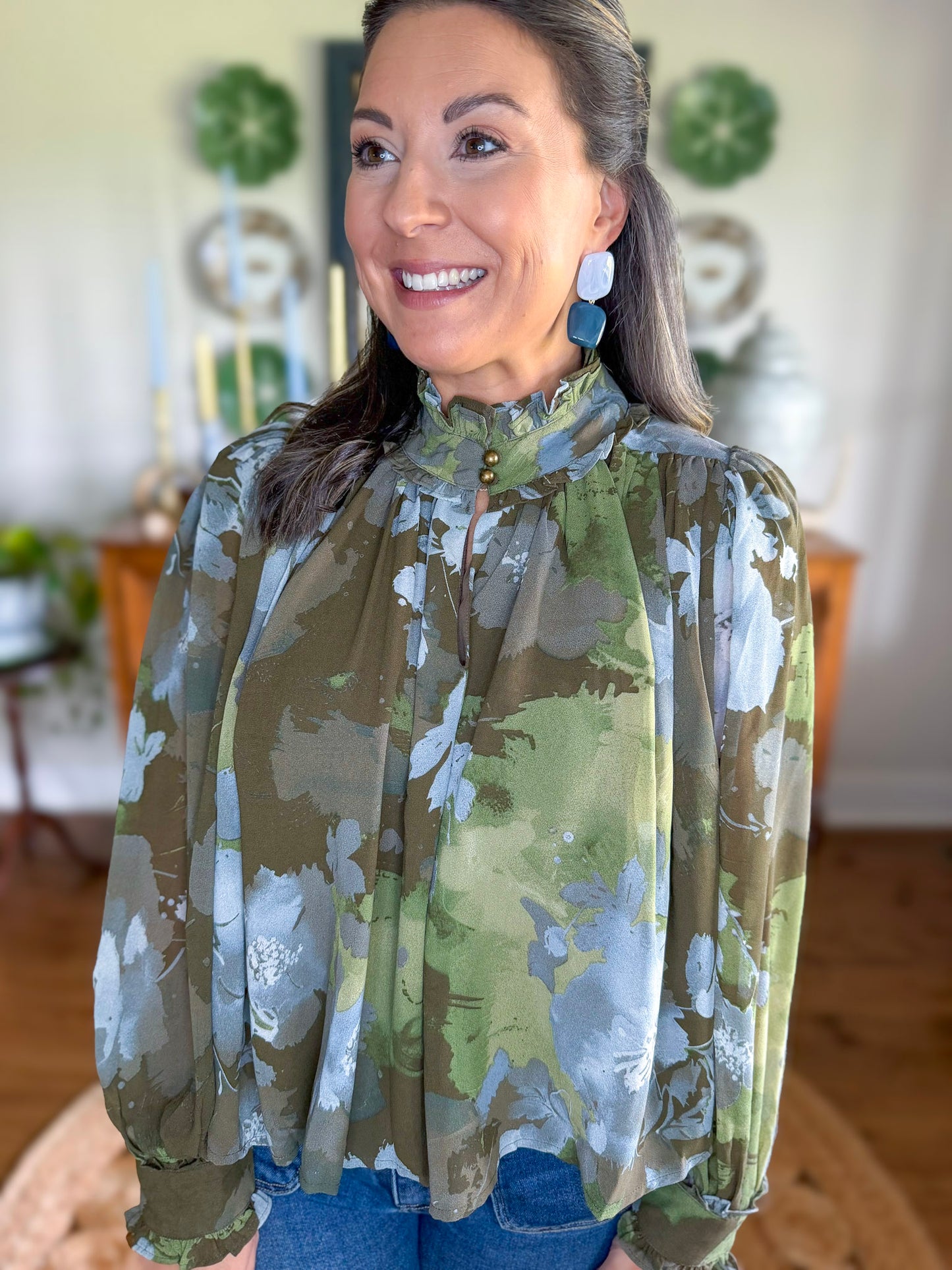 Blue Fern Blouse