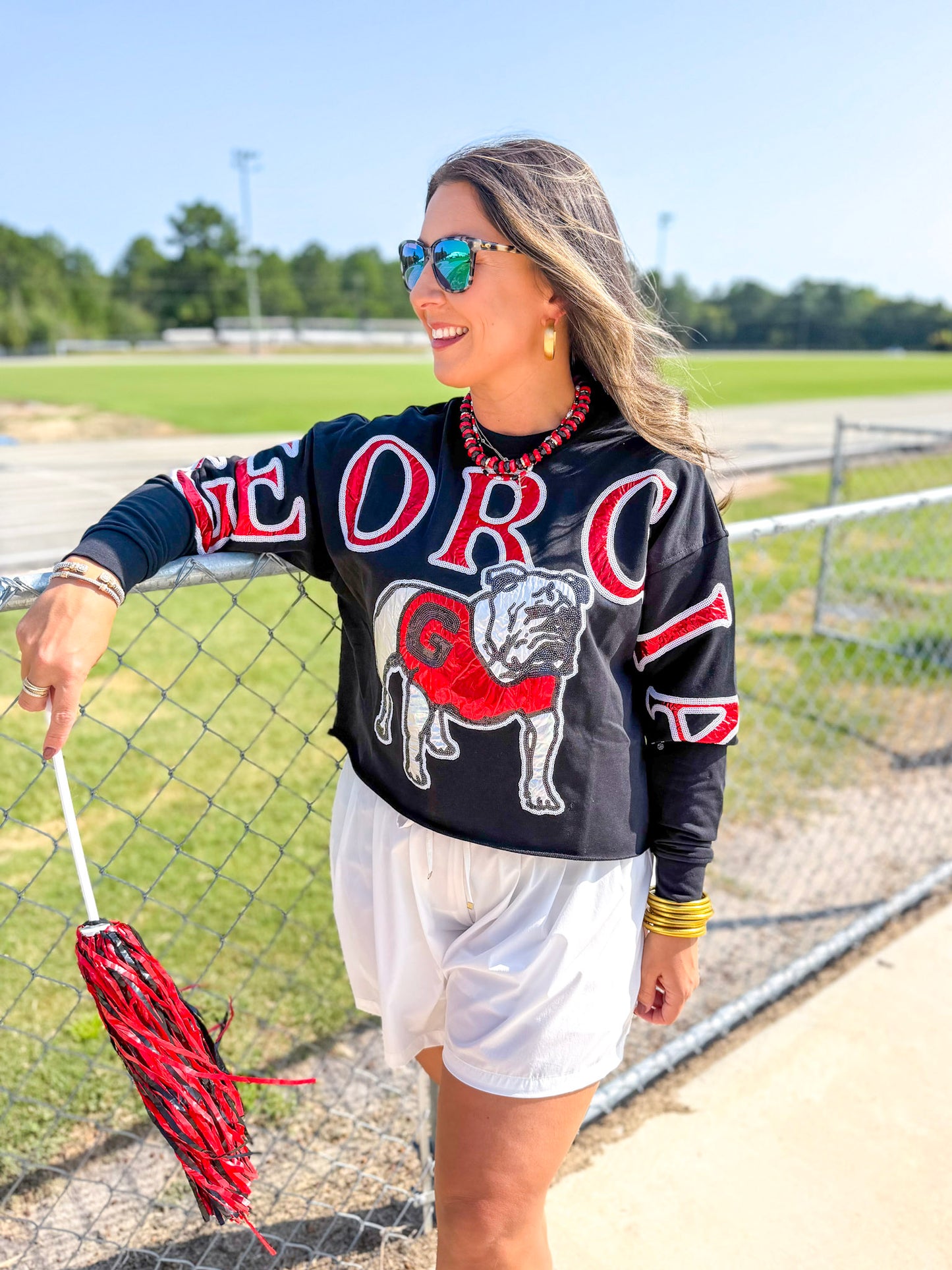 Stewart Simmons | GA Stadium Sequin Crewneck