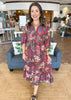 October Florals Midi Dress